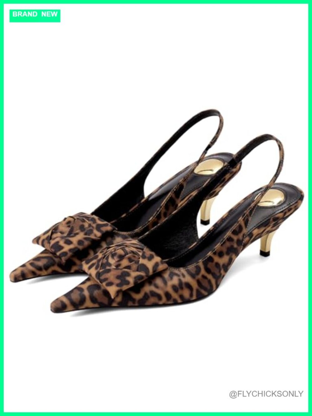 Slingback Kitten Heels Pointed Toe Low Pumps Adjustable Strap Evening Dressy